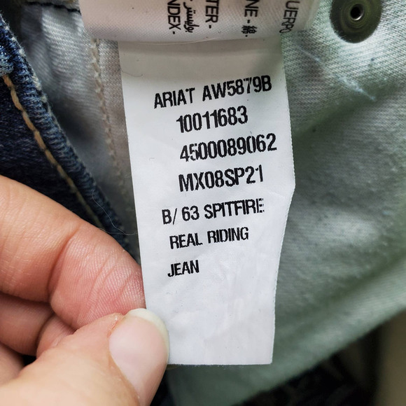 Ariat R.E.A.L Denim Womens Spitfire Mid Rise Boot Cut Riding Jeans Size 33L Long - Picture 10 of 10